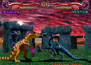 Primal Rage (version 2.0) screen shot game playing